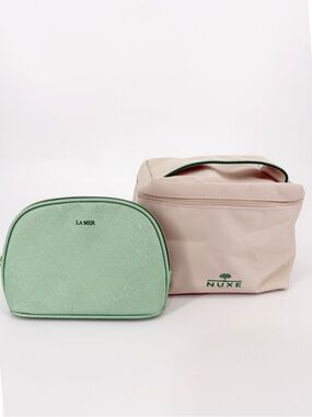 La Mer and Nuxe Zippered Cosmetic Pouches